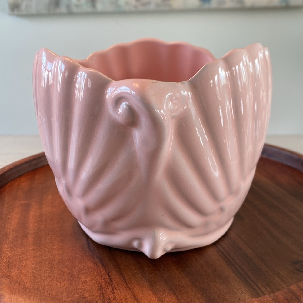 Vintage Ron Gordon Designs Pink Ceramic Art Deco Planter - Picture 5 of 9